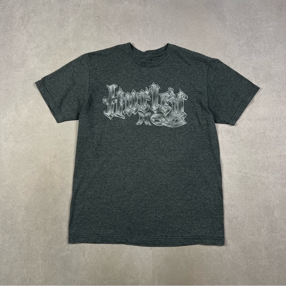 Y2K Hurley Dark Gray Graphic Tee